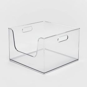 12" x 12" x 8" All Purpose Open Front Plastic Storage Bin