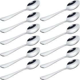 Stainless Steel Espresso Spoon, 5 Inches Mini Coffee Spoon for Demitasse Dessert Tea, Set of 12