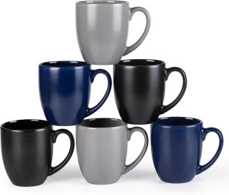 12oz Coffee Mugs Set of 6,Ceramic Coffee Mugs for Man, Woman, Dad, Mom