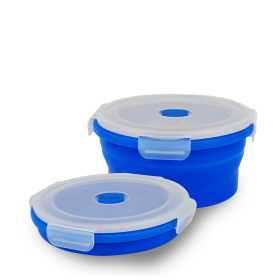 GLIDER LB Blue Bento Premium Lunch Box & Food Storage Containers (Color: Blue, size: medium)